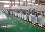 九江油浸式变压器成品车间